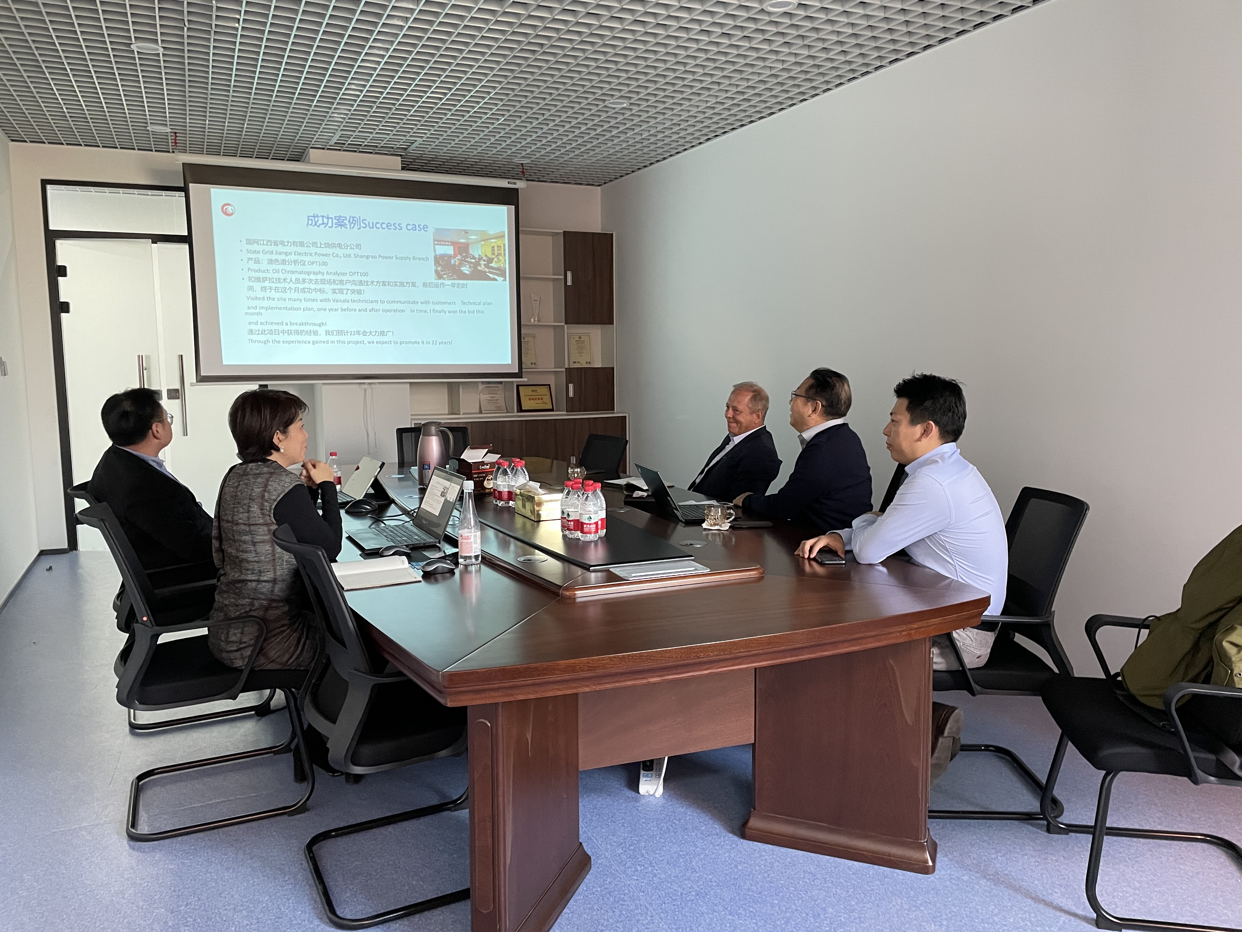 芬兰VAISALA公司中国区新任V.P一行拜访我公司