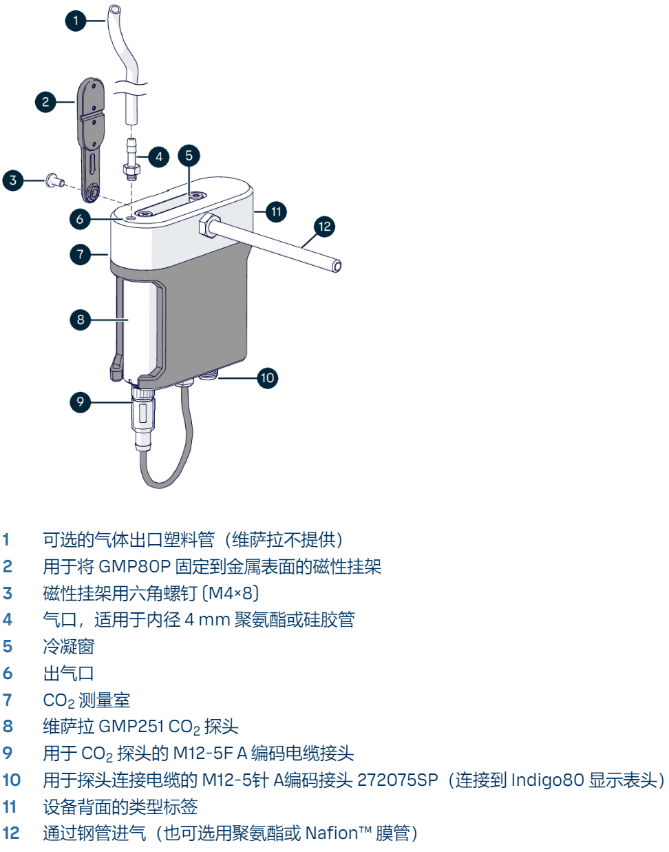 GMP80P泵吸式二氧化碳探头